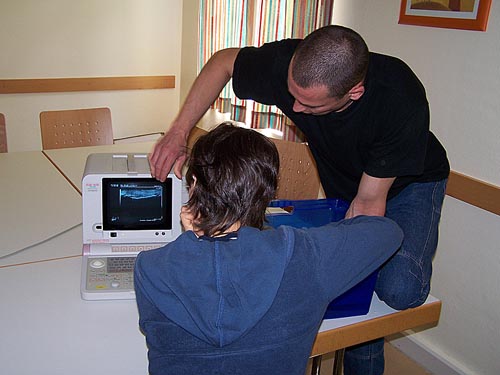 Workshop o ultrazvuku prstů.