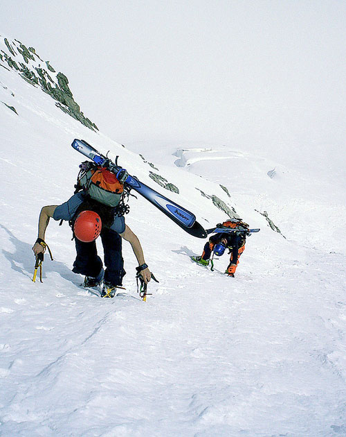 Výstup ostruhou Brenvy, Mont Blanc