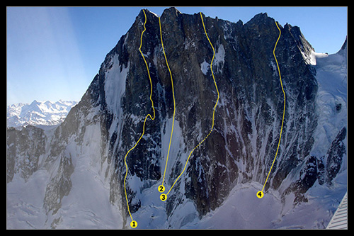 Grandes Jorasses - 1. Cassinova cesta