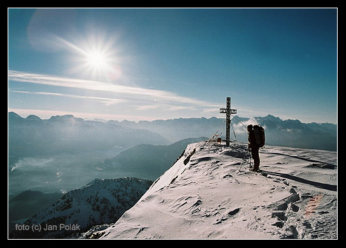 Panorama Totes Gebirge z vrcholu Hoher Nocku (1963 m)