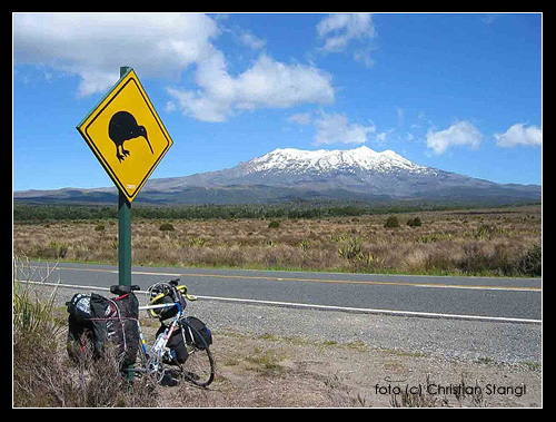 Na kole okolo Nového Zélandu
