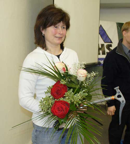 Alena Čepelková s horolezeckou kyticí