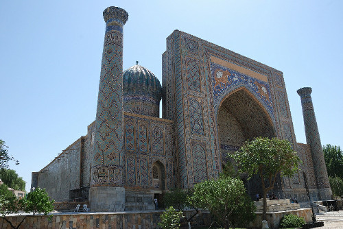 Samarkand - náměstí Registan, Uzbekistán