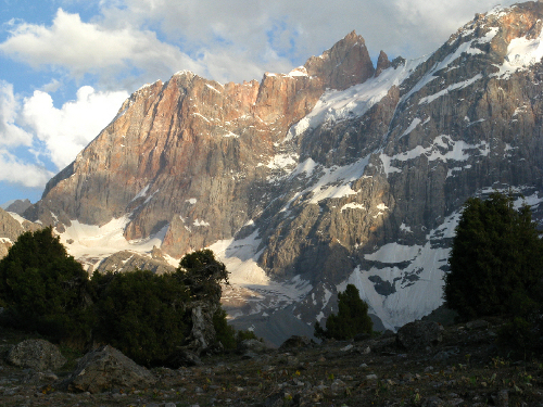 Severozápadní stěna Adamtaše (4579m)