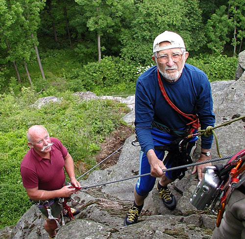 Poslední výstup Oldy Kopala - feráta Spitzberg