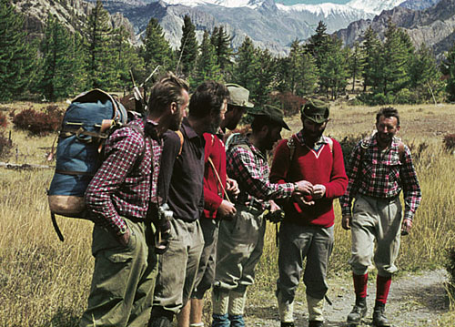Cerman, Mašek, Albrecht, Šimon, Kopal, Chroust, Himálaj 1969