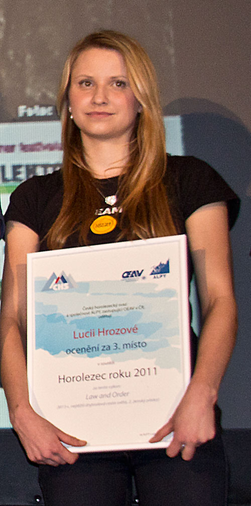 Lucie Hrozová, ledolezkyně a drytoolistka