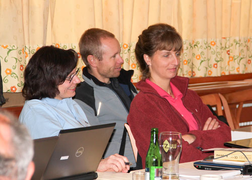 Jana Kubalová, Martin Honzík a Lucie Bloudková během popoledních přednášek