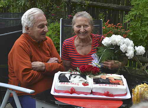 Mirčan s Jiřinou, 55 let spolu