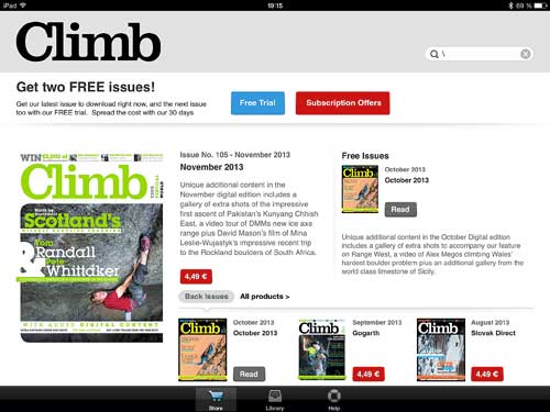 Bezplatná čtečka časopisu Climb