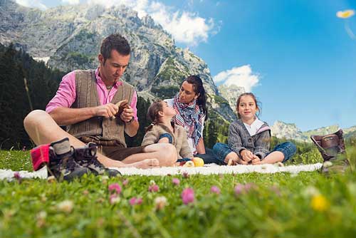 Odpočinek na Musauer-Alm v Reutte