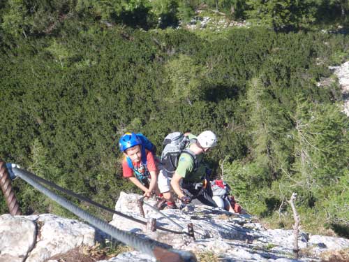 Klettersteig Katrin - Cestu zvládnou i šikovné děti