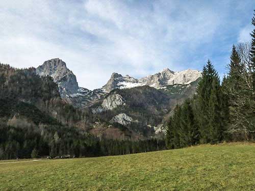 Spitzmauer a náš cíl Grosser Priel