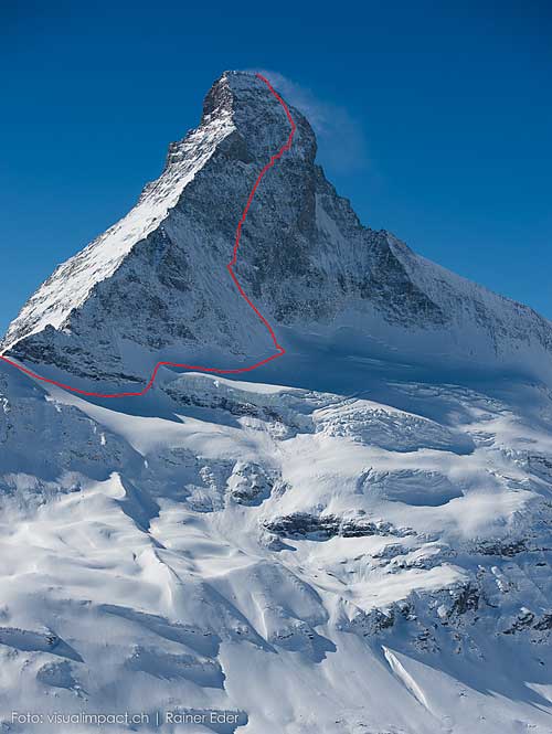 Matterhorn v zimě