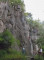 Leupoldsteiner Wand, zleva Allmacht, Julia88, lezec v La belledu jour, červená lezkyně ve Wetterspitze