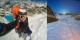 V ledových délkách Sura Peaku pod skalní pasáží