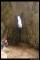 Jeskyně v Býčí skále. Vlevo se nachází "poetický koutek"